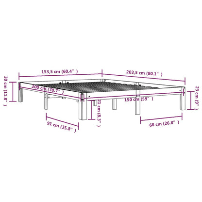 Giroletto in Legno Massello 150x200 cm King Size | homemem39