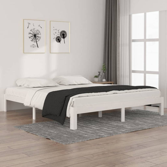 Giroletto Bianco in Legno Massello 180x200 cm Super King | homemem39