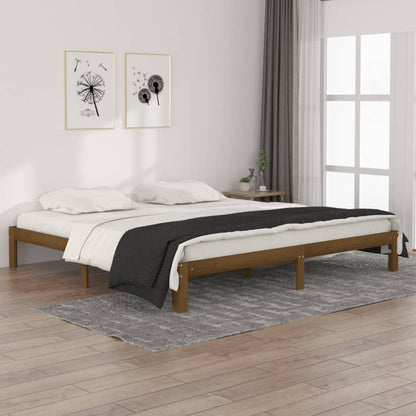 Giroletto senza Materasso Ambra in Legno di Pino 200x200 cm | homemem39