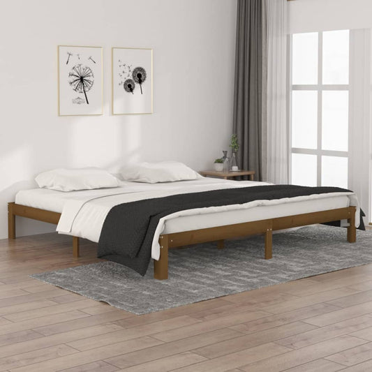 Giroletto senza Materasso Ambra in Legno di Pino 200x200 cm | homemem39