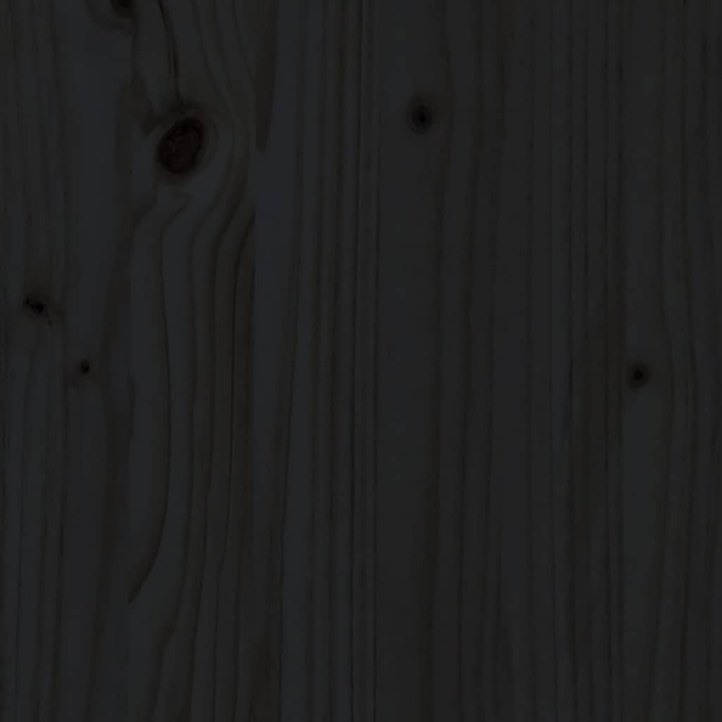 Giroletto in Legno Massello Nero 75x190 cm Small Single | homemem39
