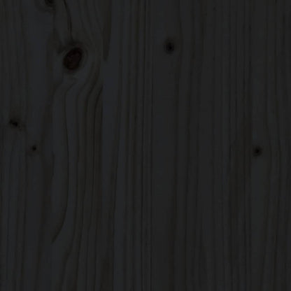 Giroletto in Legno Massello Nero 75x190 cm Small Single | homemem39