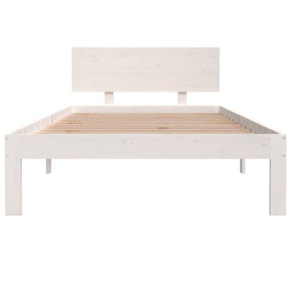 Giroletto Bianco in Legno Massello di Pino 100x200 cm | homemem39