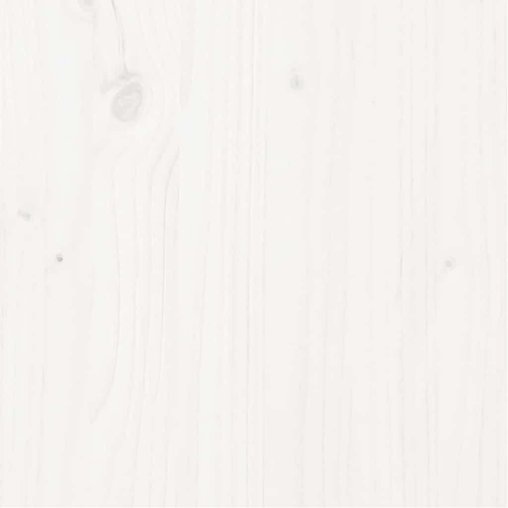 Giroletto Bianco in Legno Massello di Pino 200x200 cm | homemem39