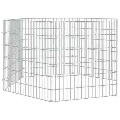 Recinto per Animali Ruspante 6 Pannelli 54x60 cm Ferro Zincato - homemem39