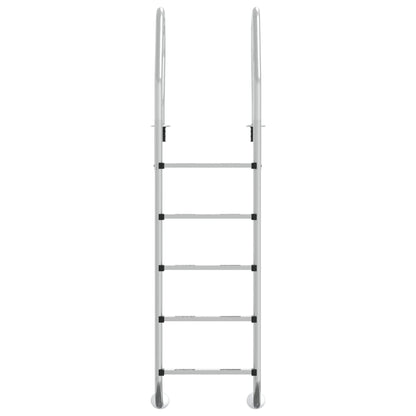 Scala per Piscina 54x38x211 cm Acciaio Inox 304
