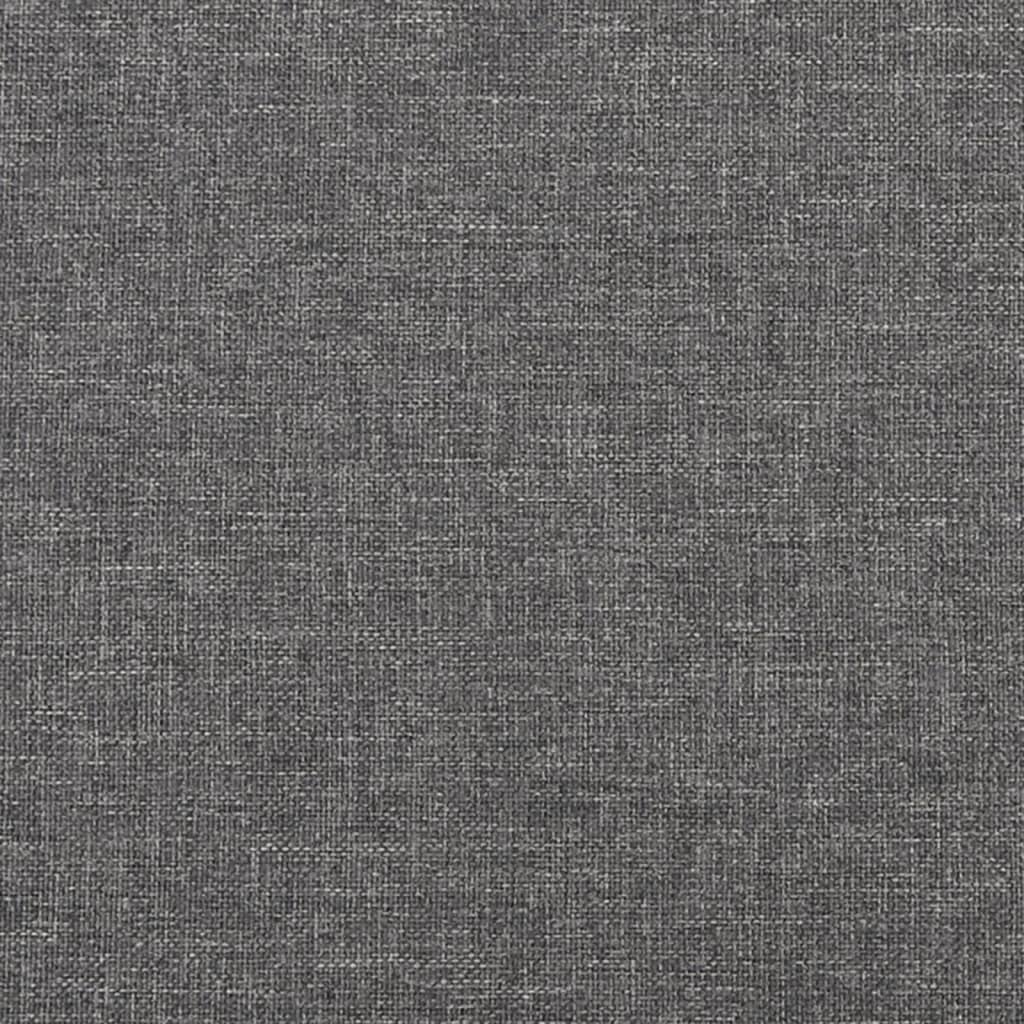 Poltrona Relax con Sgabello Grigio Chiaro Tessuto e Similpelle