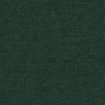 Poltrona Relax con Poggiapiedi Verde Scuro in Tessuto | homemem39