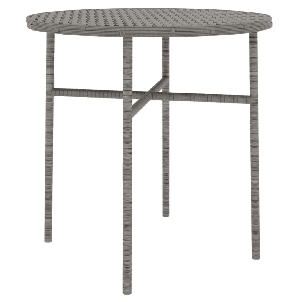 Set Mobili da Pranzo per Giardino 3 pz in Polyrattan Grigio | homemem39