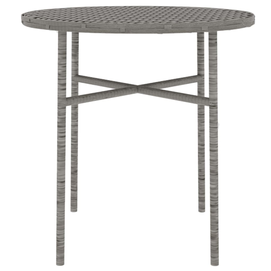 Set Mobili da Pranzo per Giardino 3 pz in Polyrattan Grigio | homemem39