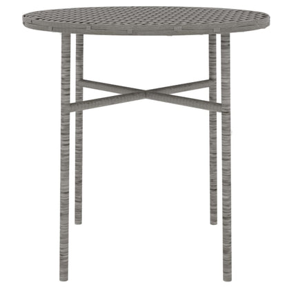 Set Mobili da Pranzo per Giardino 3 pz in Polyrattan Grigio | homemem39