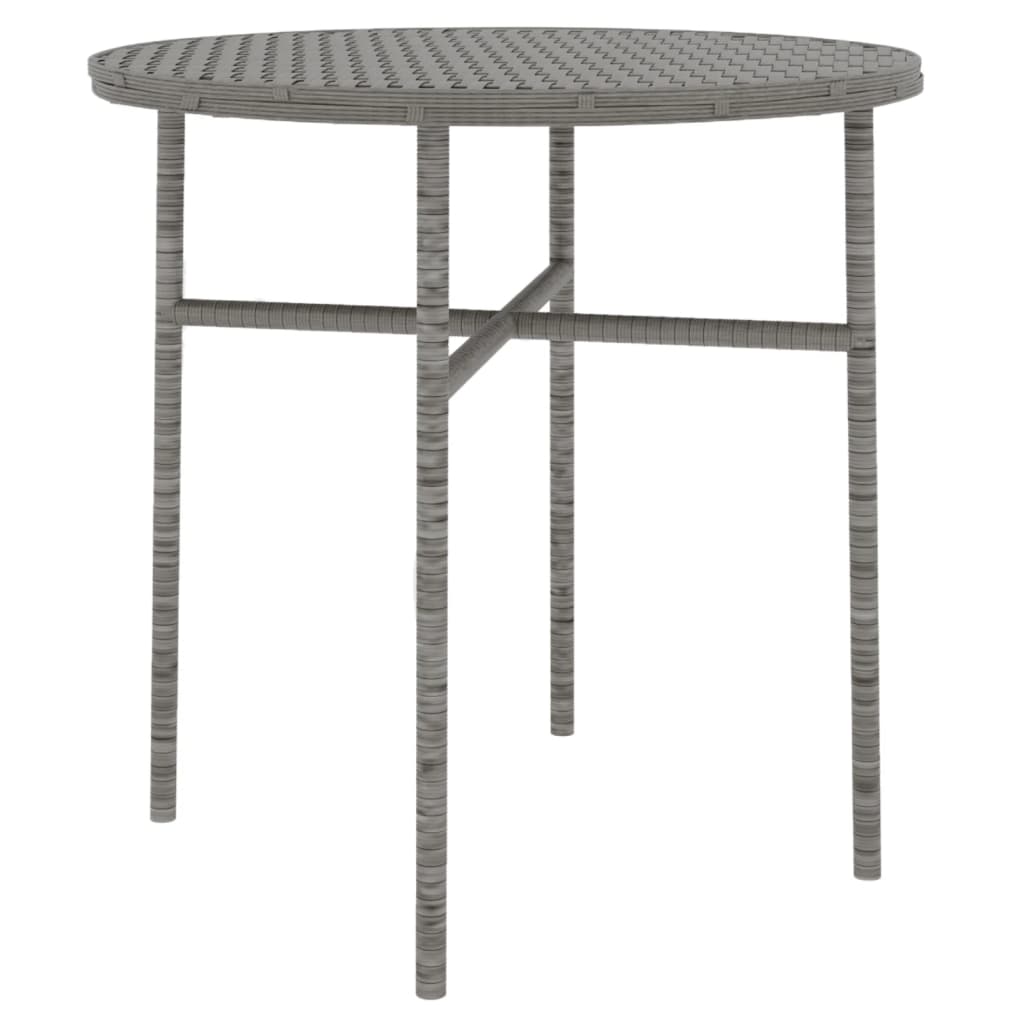 Set Mobili da Pranzo per Giardino 3 pz in Polyrattan Grigio | homemem39