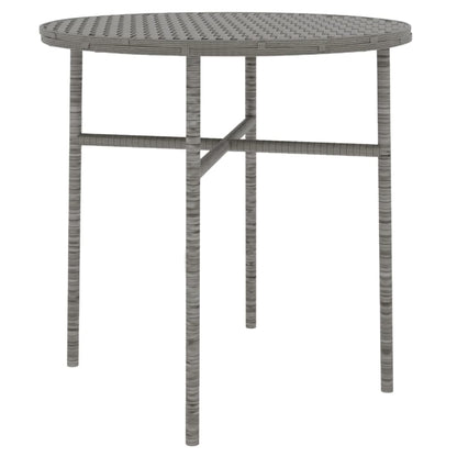 Set Mobili da Pranzo per Giardino 3 pz in Polyrattan Grigio | homemem39