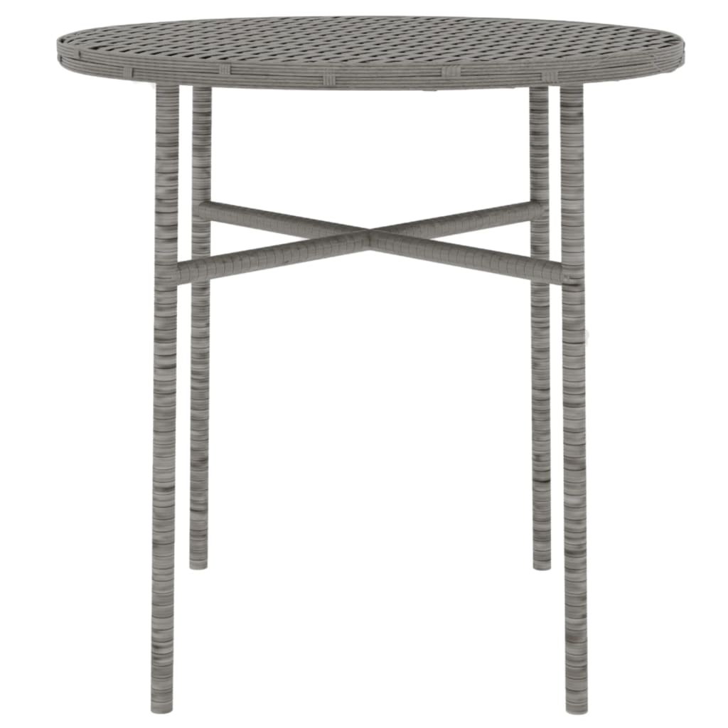 Set Mobili da Pranzo per Giardino 3 pz in Polyrattan Grigio | homemem39