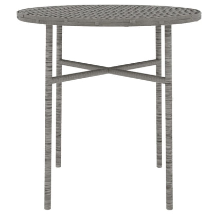 Set Mobili da Pranzo per Giardino 3 pz in Polyrattan Grigio | homemem39