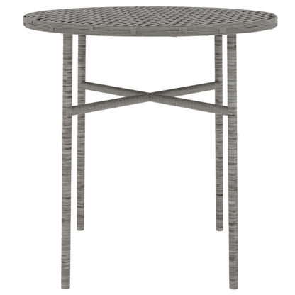 Set Mobili da Pranzo per Giardino 3 pz in Polyrattan Grigio | homemem39