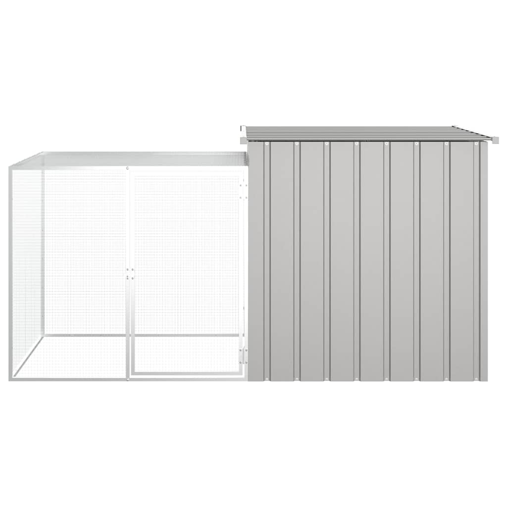 Gabbia per Polli grigio 200x91x100 cm Acciaio Zincato | homemem39