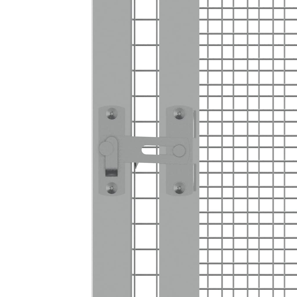 Gabbia per Uccelli Grigia 111x107x211,5 cm Acciaio Zincato | homemem39