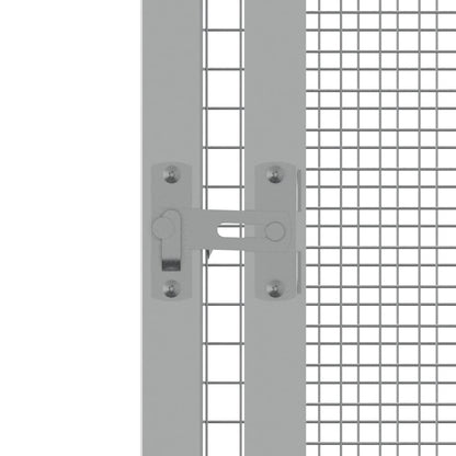 Gabbia per Uccelli Grigia 111x107x211,5 cm Acciaio Zincato | homemem39