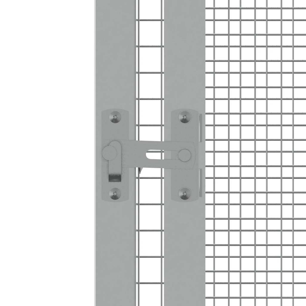 Gabbia per Uccelli Grigia 213,5x217,5x211,5 cm Acciaio Zincato | homemem39