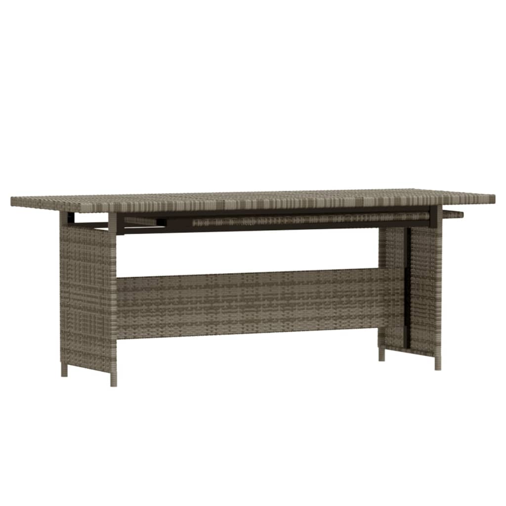 Set Divani da Giardino 7 pz con Cuscini in Polyrattan Grigio - homemem39