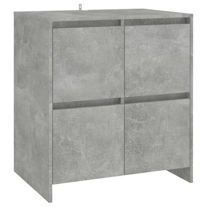 Credenze 2 pz Grigio Cemento in Legno Multistrato