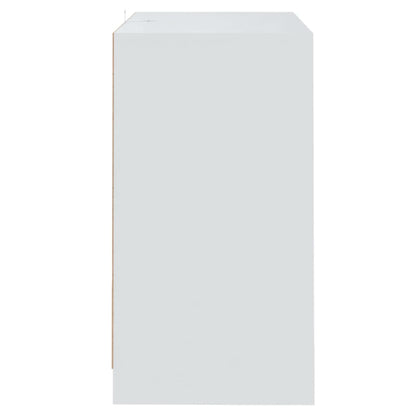 Credenze 2 pz Bianche 70x41x75 cm in Legno Multistrato
