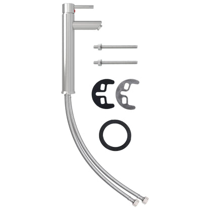 Lavandino con Rubinetto e Piletta Vetro Temperato Trasparente