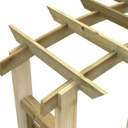 Arco a Traliccio 110x60x210 cm in Pino Massello Impregnato | homemem39