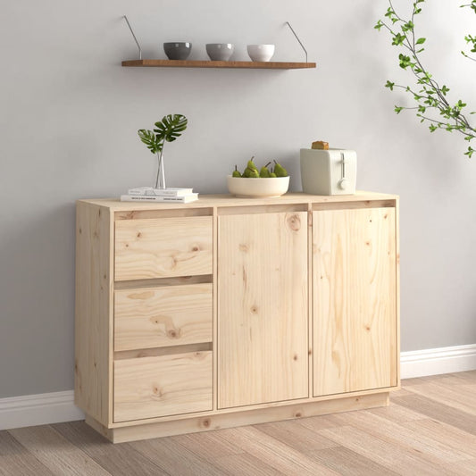 Credenza 111x34x75 cm in Legno Massello di Pino - homemem39