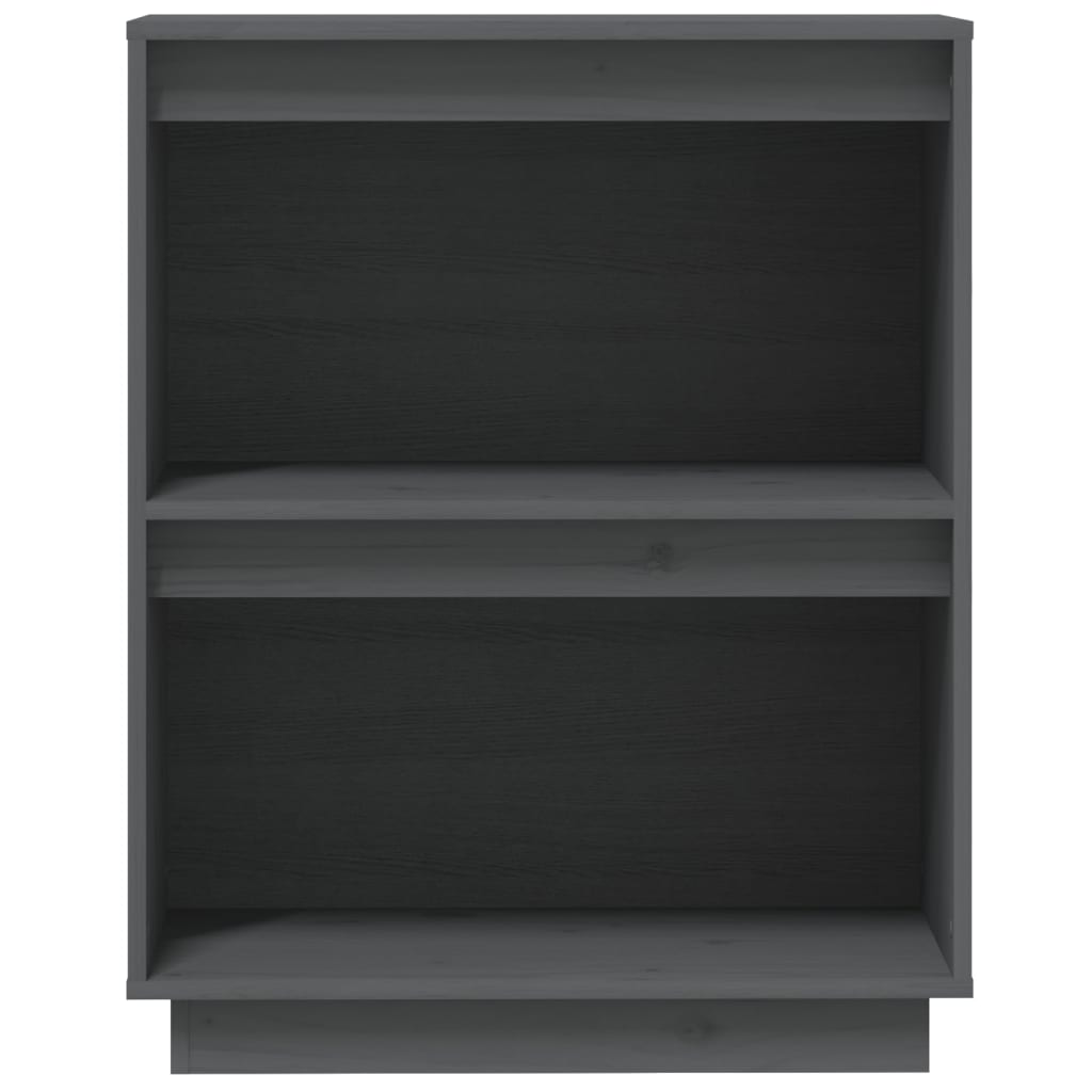 Mobile Consolle Grigio 60x34x75 cm in Legno Massello di Pino - homemem39
