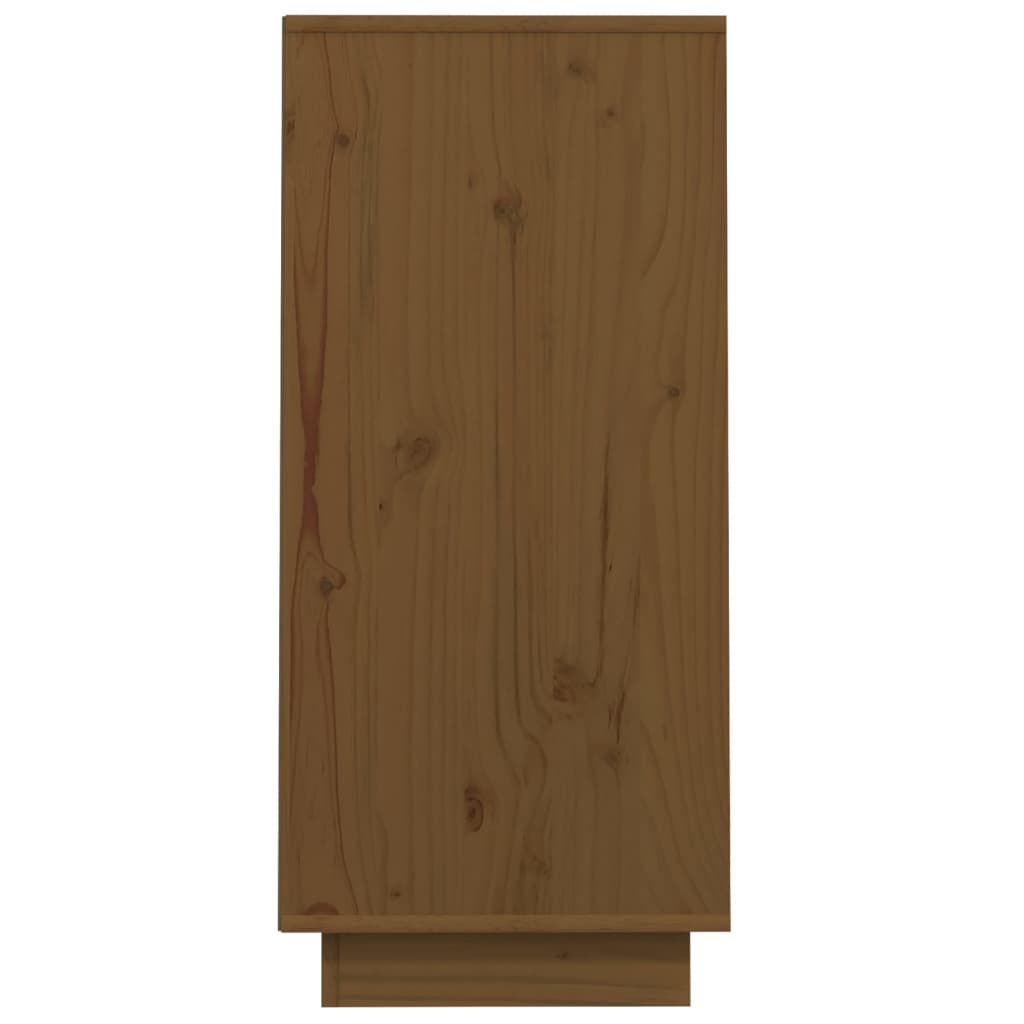 Mobile Consolle Ambrato 60x34x75 cm in Legno Massello di Pino - homemem39