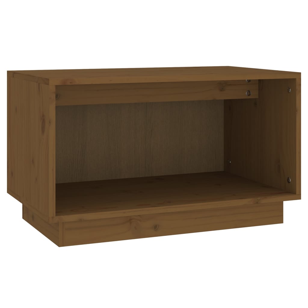 Mobile Porta TV Ambrato 60x35x35 cm in Legno Massello di Pino - homemem39