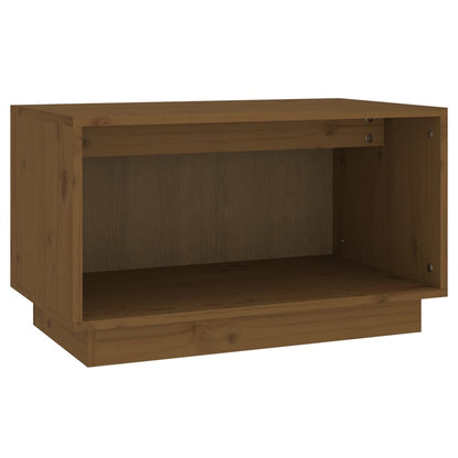 Mobile Porta TV Ambrato 60x35x35 cm in Legno Massello di Pino - homemem39