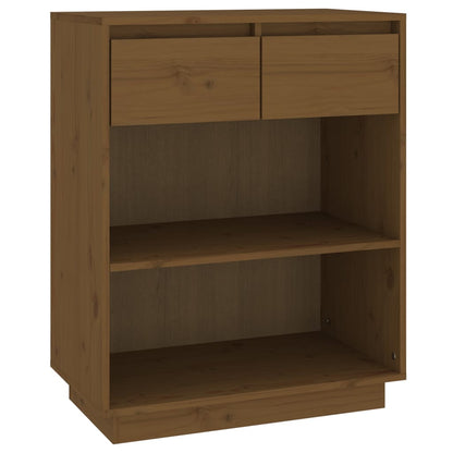 Mobile Consolle Ambrato 60x34x75 cm in Legno Massello di Pino - homemem39