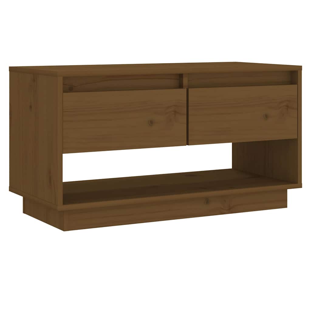 Mobile TV ambra 74x34x40 cm in Legno Massello di Pino