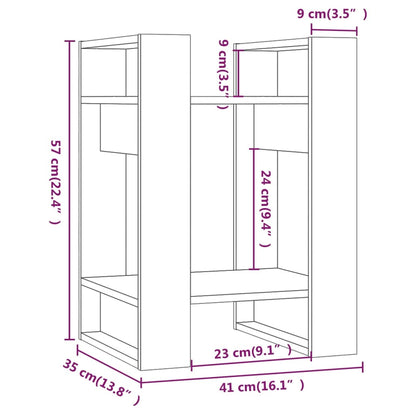 Libreria/Divisorio 41x35x57 cm in Legno Massello di Pino | homemem39