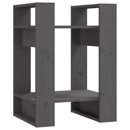 Libreria/Divisorio Grigio 41x35x57 cm in Legno Massello di Pino | homemem39