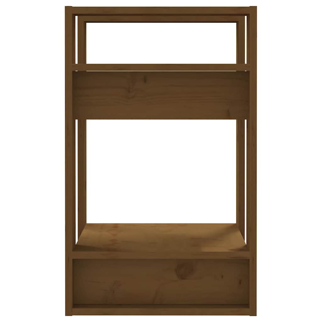 Libreria/Divisorio Ambrato 41x35x57 cm in Massello di Pino