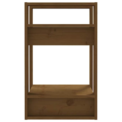 Libreria/Divisorio Ambrato 41x35x57 cm in Massello di Pino