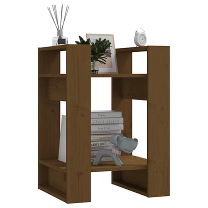 Libreria/Divisorio Ambrato 41x35x57 cm in Massello di Pino