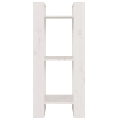 Libreria/Divisorio Bianco 41x35x91 cm in Legno Massello di Pino | homemem39