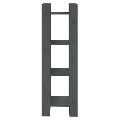 Libreria/Divisorio Grigio 41x35x125 cm Legno Massello di Pino | homemem39