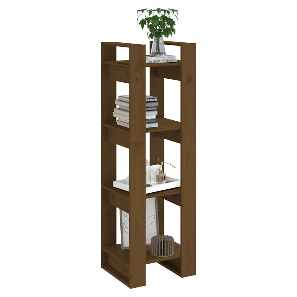 Libreria/Divisorio ambra 41x35x125 cm in Legno Massello