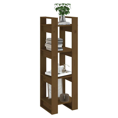 Libreria/Divisorio ambra 41x35x125 cm in Legno Massello