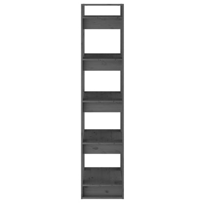 Libreria/Divisorio Grigio 41x35x160 cm Legno Massello di Pino | homemem39