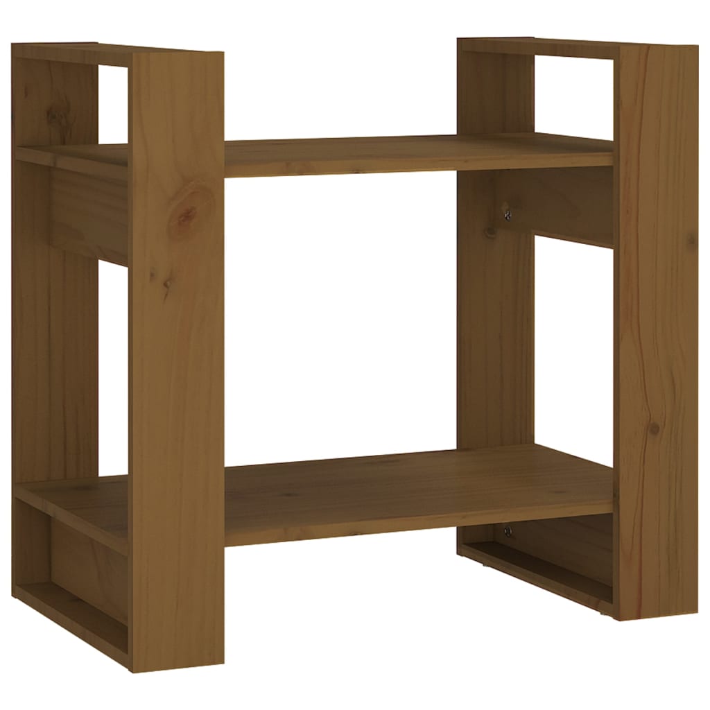 Libreria/Divisorio Ambrato 60x35x57 cm in Legno Massello | homemem39