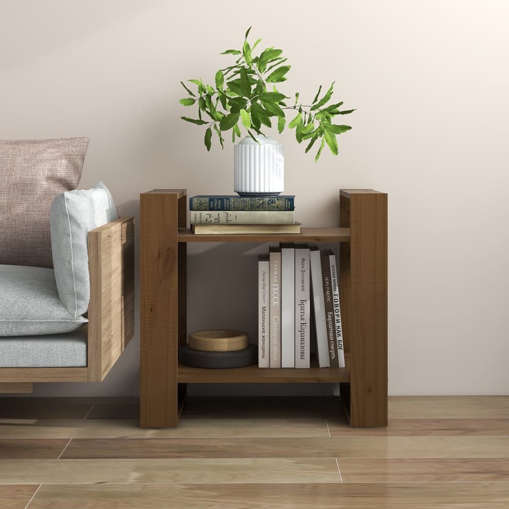 Libreria/Divisorio Ambrato 60x35x57 cm in Legno Massello | homemem39