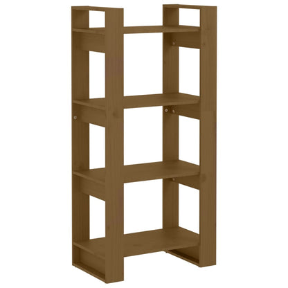 Libreria/Divisorio ambra 60x35x125 cm in Legno Massello | homemem39