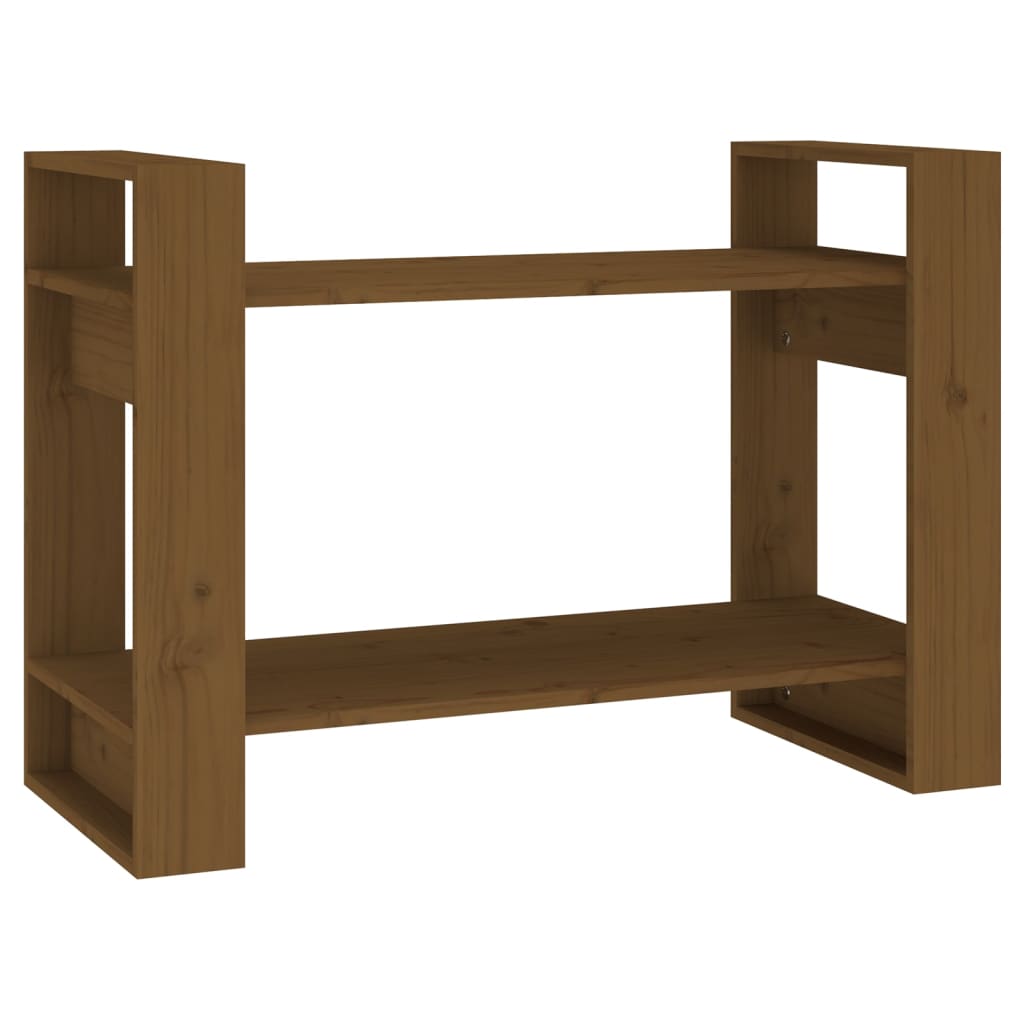 Libreria/Divisorio Ambrato 80x35x56,5 cm Legno Massello di Pino | homemem39